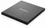 Verbatim External Slim USB-C CD/DVD Writer - Black