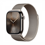 Watch Apple Watch Series 10 GPS + Cellular 42mm Natural Titanium Case with Sport Band S/M - Natural Mil