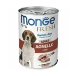 Monge Dog Fresh Adult Chunks in Loaf with Lamb 400 g complete wet food for adult dogs with lamb, pt with chunks
