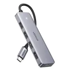 UGREEN 4-in-1 hub USB-C to USB 3.0 | USB-C | gray