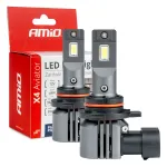 Amio LED Headlights X4-series AVIATOR HIR2 9012 6500K max 44W -03768
