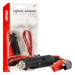 Amio Lighter socket adapter with crocodile clips 12V 24V 60cm -03802
