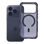 Case for iPhone 17 Pro / 18 Pro (low camera edge) Forcell F-Protect BumperX Premium compatible with MagSafe navy blue