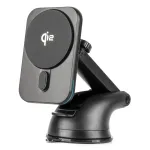 Amio magnetic car phone holder with suction cup with 15W wireless charging MagSafe compatible