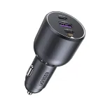UGREEN EC705 car charger | 130W | PD, QC | 2x USB-C, 1x USB-A | gray