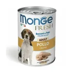 Monge Dog Fresh Adult Chunks in Loaf with Chicken 400 g complete wet food for adult dogs with chicken, pt with chunks