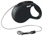 Flexi Inertia leashes for dogs: Classic Cord Leashes XS 3m, color: black