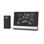 Hama Black Line Plus Weather Station, black