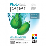 ColorWay 120 g/m | A4 | Matte self-adhesive photo paper