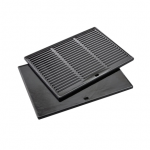 Barbecook Dynamic Core Enamelled Cast Iron Cooking Griddle, 43 x 35 x 2 cm | BC-ACC-7126