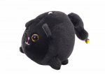 LEAN Toys Plush Stretched Cat Jumping Mascot Black
