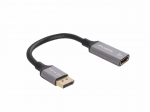 LANBERG DisplayPort (M) to HDMI (F) Adapter, 4K, 20cm, grey
