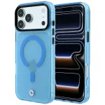 BMW Sign Frosted IML AND Metal Logo phone case with MagSafe support for iPhone 18 Pro Max | iPhone 17 Pro Max blue