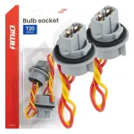 Amio Bulb socket T20 LED 12V W21W WY21W W3x16d 7440 T20 2pcs. -04833