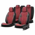 OTOM Car seat covers set THRONE 103 RED 3-ZIP