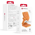 Forcell AluFold Pro Qi 2.2 25W 3in1 Ultra-Fast Wireless Desk Charger for iPhone and Samsung compatible with MagSafe, Apple Watch, Samsung Watch orange