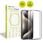 MOBILE ORIGIN EasyGlass iPhone 15 Pro, 2 pack