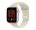 APPLE Smartwatch Watch SE 3 GPS, 44mm Aluminium Case in Starlight, Starlight Sport Band - M/L