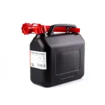 Amio Plastic fuel can 5L, black -02887