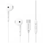 USAMS Stereo headphones EP-50 USB-C 1.2m white