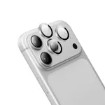 Borofone Tempered glass BF14 3D Metal Frame camera lens for iPhone 18 Pro/18 Pro Max silver