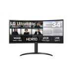 LG 34WR55QK-B | 34" | VA | 21:9 | 100 Hz | 5 ms | 3440 x 1440 pixels | 300 cd/m | 2 HDMI ports | 24-month warranty