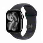 Watch Apple Watch Series 11 (2025) GPS 42mm Jet Black Aluminium Case with Sport Band S/M - Black