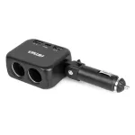 Amio Double extension socket charger 2x USB A 1x USB C 12/24V 100W 180 -04357