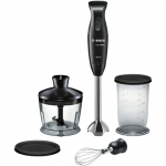 BOSCH | Blender | CleverMixx MSM2650B | Hand Blender | 600 W | Jar Material: Plastic | Chopper | Mini Chopper | Black