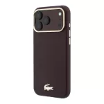 Lacoste Champs Elysees Gold Logo phone case with MagSafe support for iPhone 18 Pro Max red