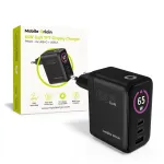 MOBILE ORIGIN 65W GaN Display Charger PW20 - 2x USB-C + USB-A