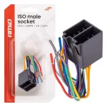 Amio ISO male socket ISO CCA 13PIN 5A 12V -04445