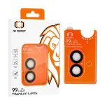 TEL PROTECT Tempered glass Titanium Lens 99% AR for iPhone 17 camera, black (2-piece lens set)