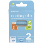 PANASONIC Rechargeable Batteries | ENELOOP Lite BK-4LCCE/2BE | AAA | 550 mAh | 2 pack