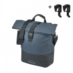 Luggage rack bag BASIL Cove with MIK Hooks, 14-16 L, blue/black