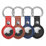 Hurtel Apple AirTag PU Leather Case - Black, Brown, Red, Blue - 4 pieces