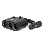 Amio Triple extension socket charger 2x USB A 1x USB C 12/24V 120W 70cm -04361