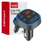 Amio Car FM Transmitter 2USB-A 12V 24V -04648