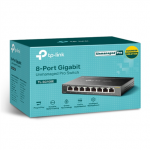 TP-LINK | Switch | TL-SG108E | Web Managed | Wall Mountable | 8 Gigabit Ethernet (copper) ports | External Power Supply | 36 months