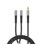 Orico AX2 audio adapter mini jack 3.5 mm headphone and microphone splitter 1 m - black