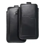 OEM ROYAL - Leather universal belt pocket / black - Size 2XL+wide - SAMSUNG A12 / NOTE 9 / XIAOMI REDMI NOTE 10 PRO