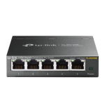 TP-LINK | Switch | TL-SG105E | Web Managed | Wall Mountable | 5 Gigabit Ethernet (copper) ports | External Power Supply | 36 months