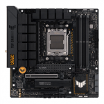 Asus | TUF GAMING B650M-PLUS WIFI | Processor family AMD | Processor socket AM5 | DDR5 DIMM | Memory slots 4 | Supported hard disk drive interfaces SATA, M.2 | Number of SATA connectors 4 | Chipset A