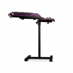 Next Level Racing Floor Stand | NLR-A012 Free-Standing Keyboard and Mouse Stand | Height | Black