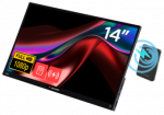 Verbatim 14" Portable Touchscreen Monitor, Light Series, 1080P, 5000mAh
