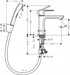 Hansgrohe Faucet and Bidet Mixer 110 Chrome