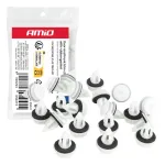 Amio Door and luggage compartment trim clip set with rubber seal 20 mm, 20 pcs. -05041