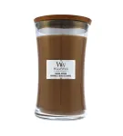Woodwick Santal Myrrh scented candle with wooden wick 609 g
