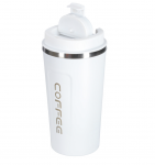 RoGer Thermos Mug with LED Temperature Display, 500ml, White