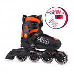 Children's roller skates FILA X 2.0, Black/Orange (L)